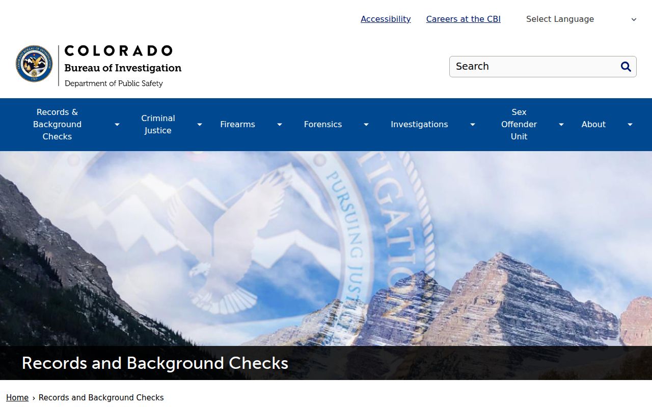 Saguache County criminal history services at the Colorado Bureau of Investigation